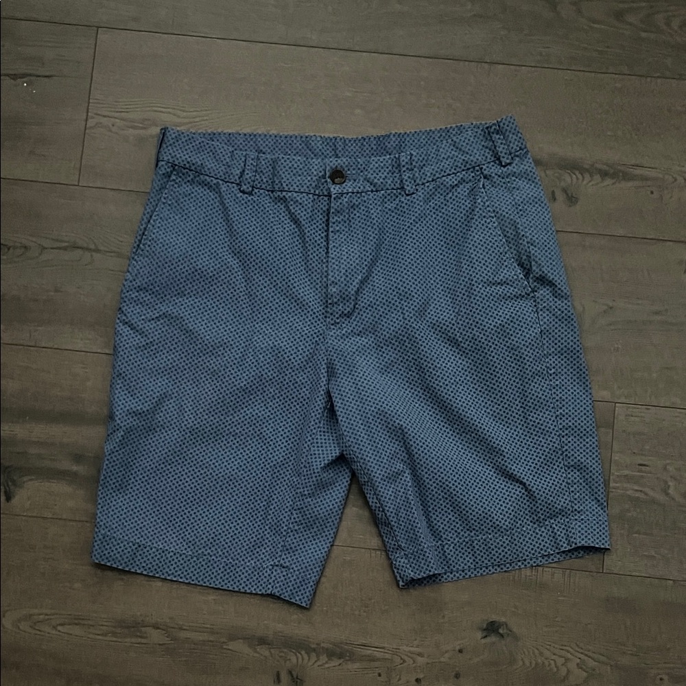 Men's Blue Patterned Shorts